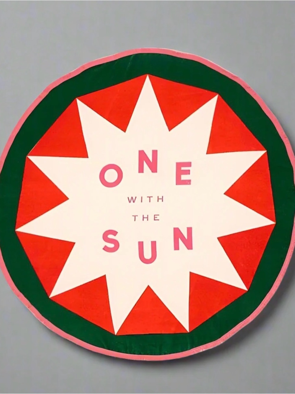 ban.do “One With The Sun” Giant Circle Beach Towel